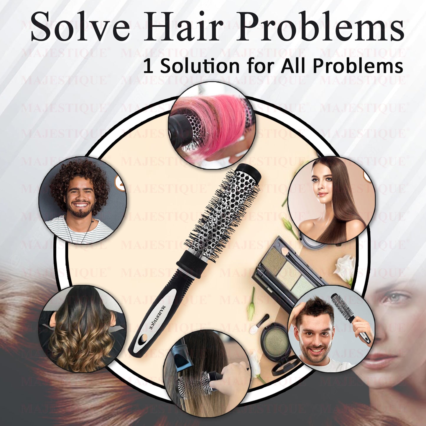 BLOW DRY HAIR ROUND ROLLER BRUSH HR141