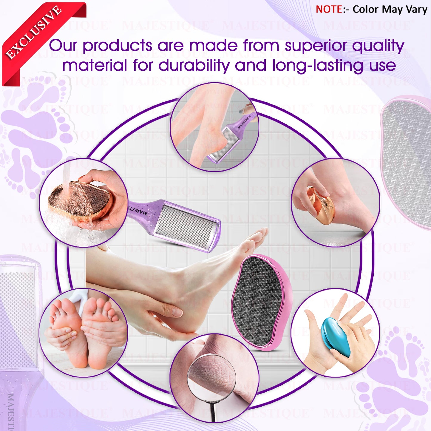 FOOT CLEANSING SET (PACK OF 2) Multicolors FN346