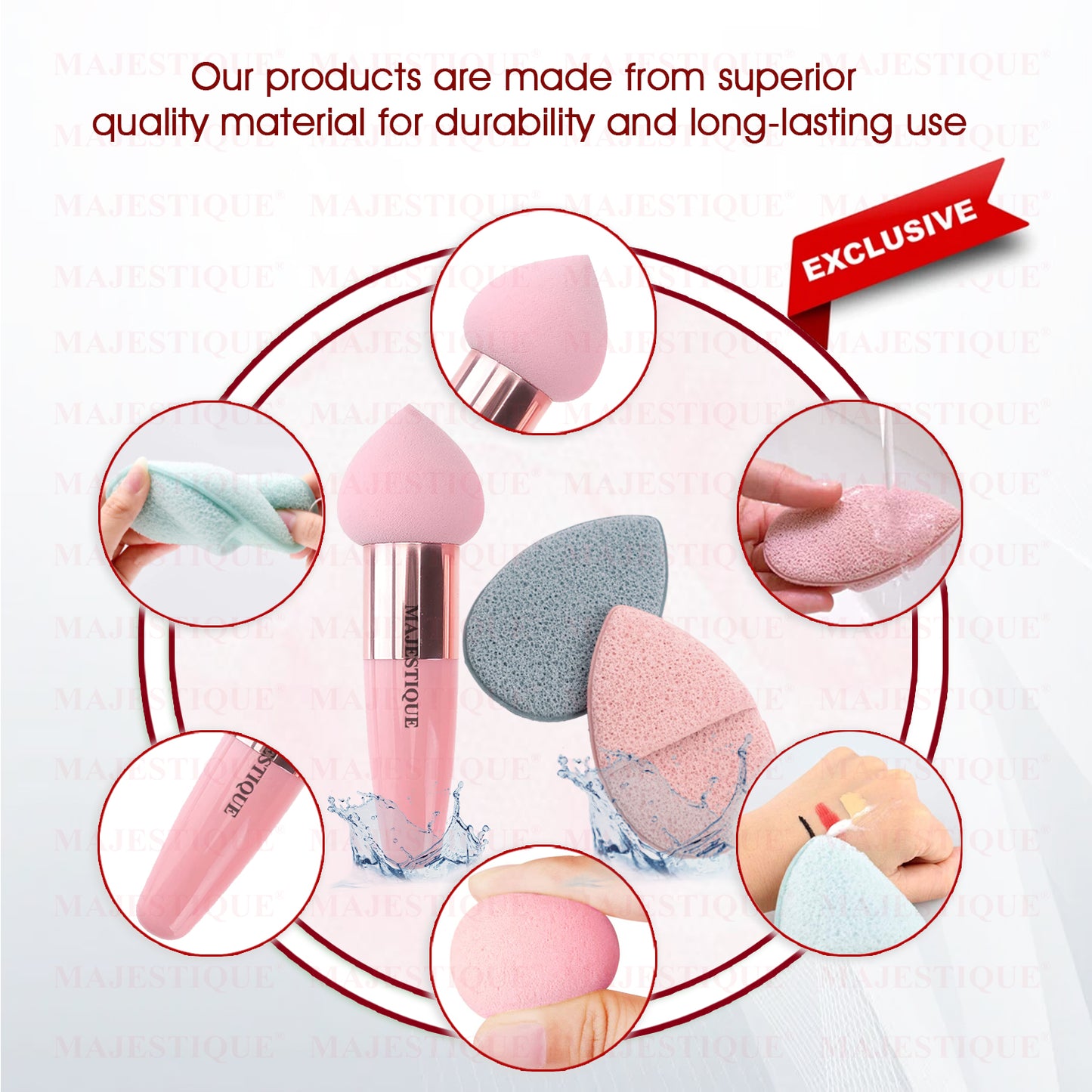 FACIAL MAKEUP BLENDER AND SPONGE (PACK OF 2) CMB536