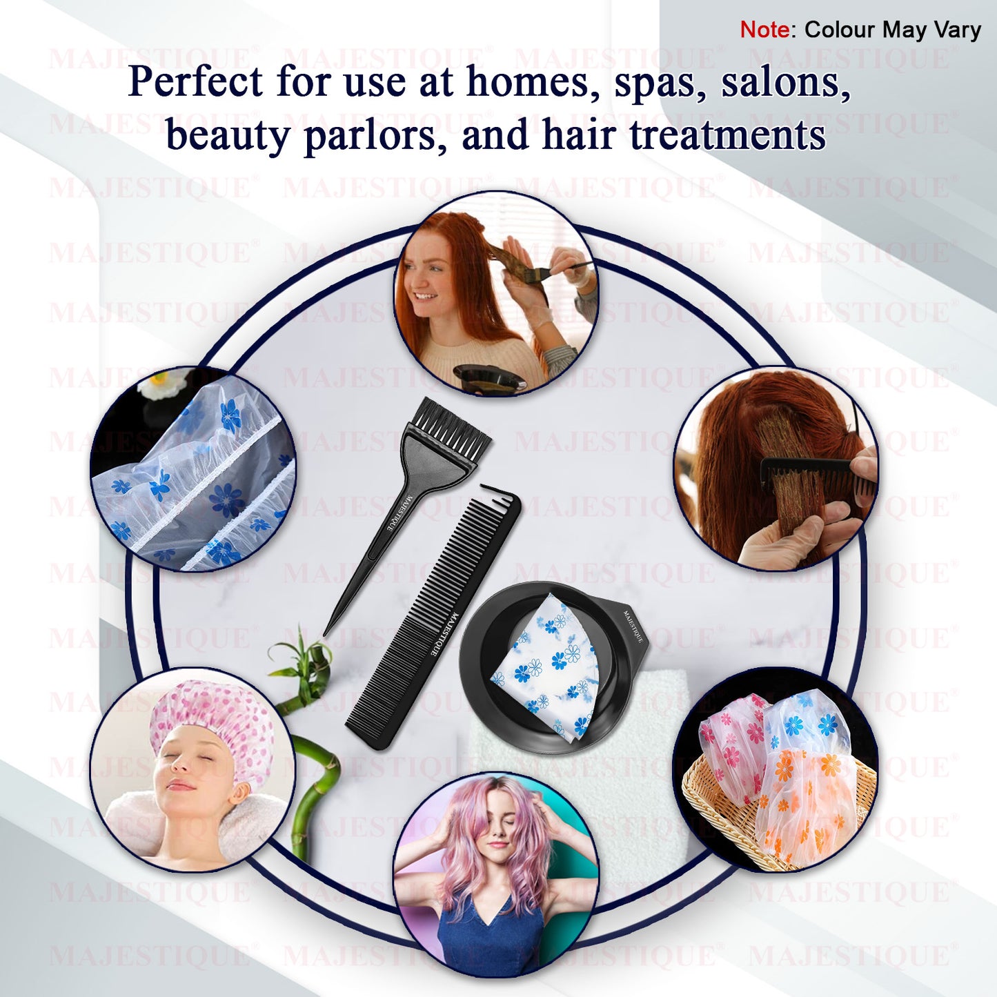 HAIR DYE COLOUR BOWL &BRUSH SET (PACK OF 4) CMB558