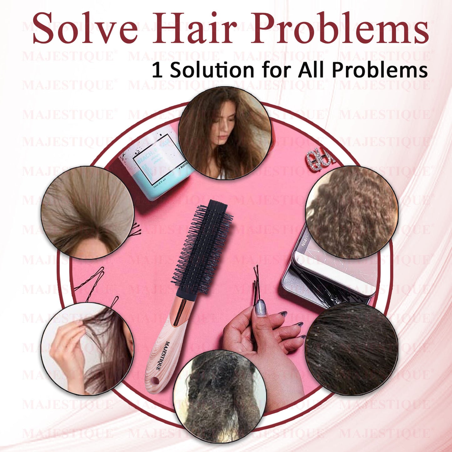 PRIME ROLLER ROUND HAIR BRUSH HR132
