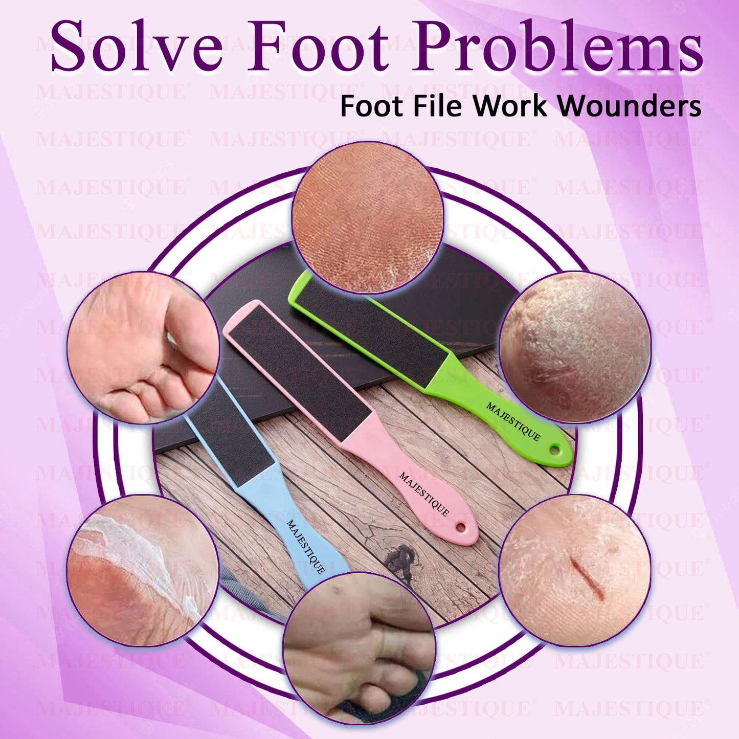TWO-SIDED LONG FOOT FILER Color May Vary FN304