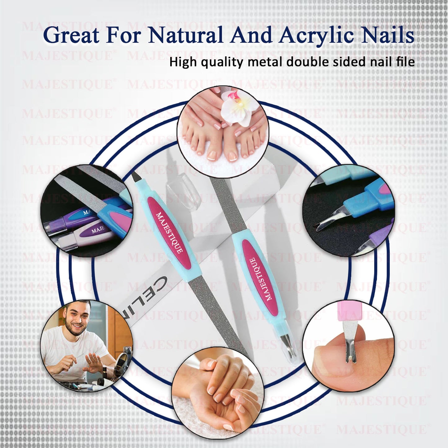 Nail FILER (Long) Multicolor FN315