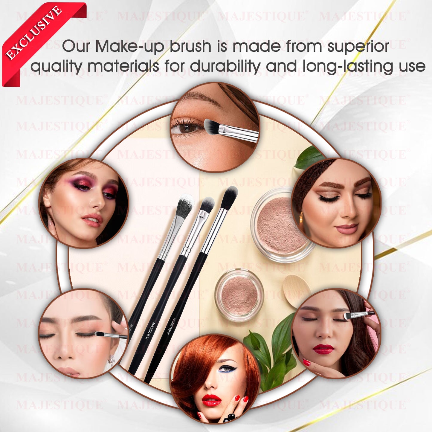 FACE BRUSH SET TRIO (PACK OF 3) CMB509