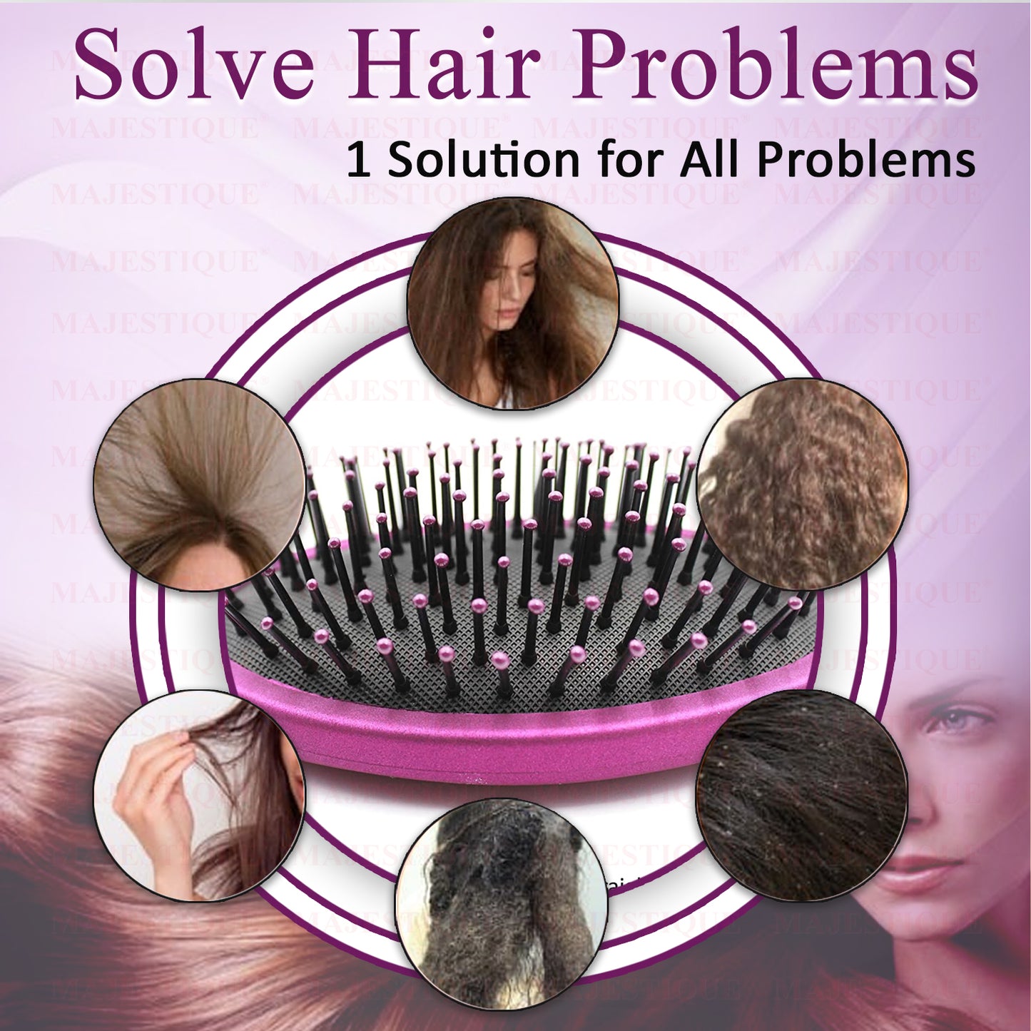 Hair Brush Straightner HR109