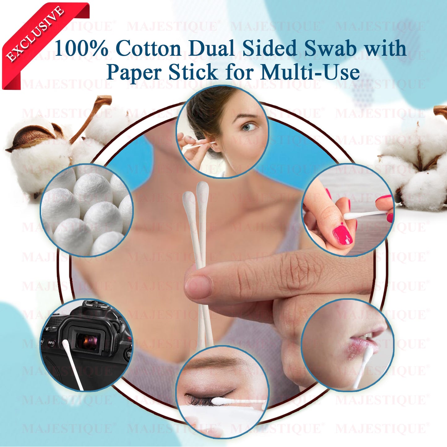 MULTIPURPOSE COTTON SWABS (400 TIPS) FC70
