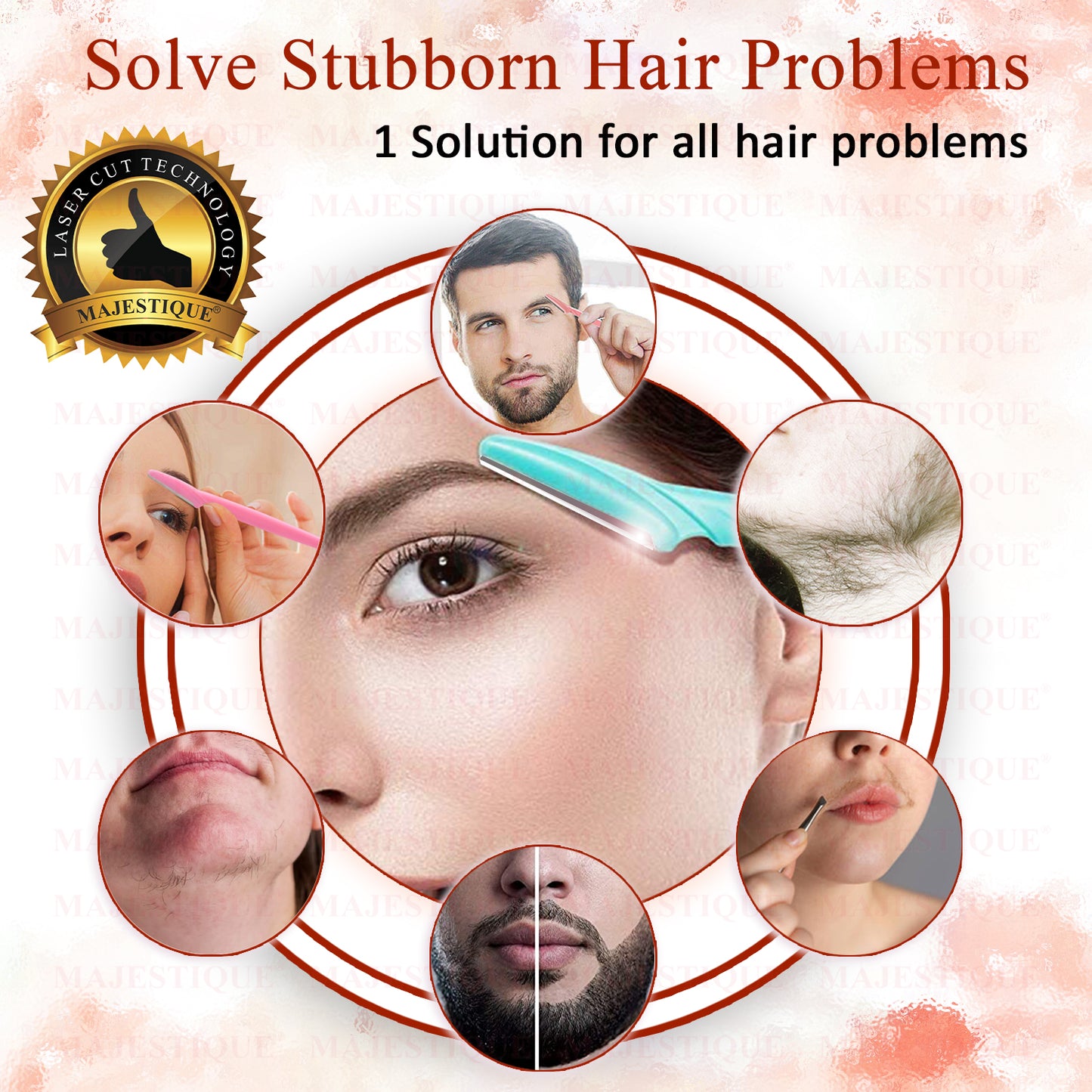 EYEBROW RAZOR SHAPER & TRIMMER (3PCS) -New Pack