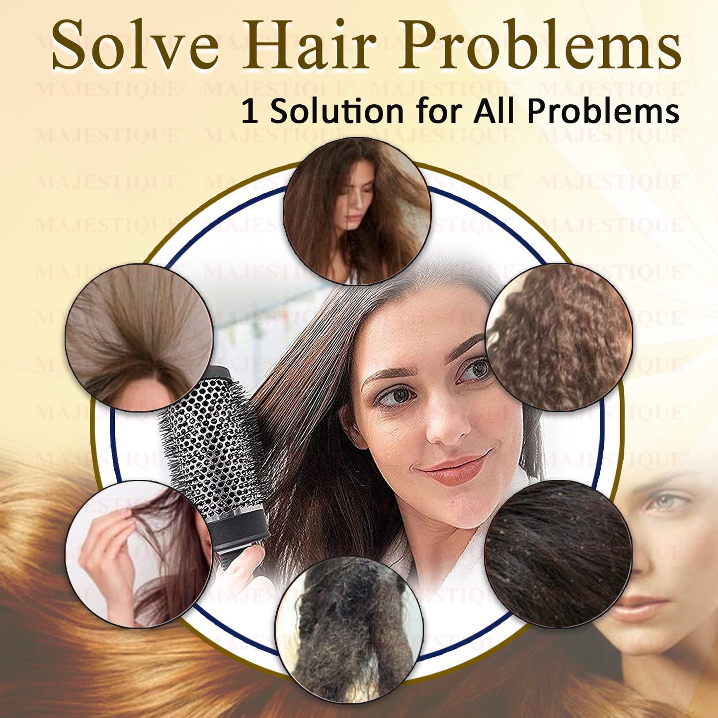 BLOW DRY ROLLER BRUSH BIG SIZE HR158