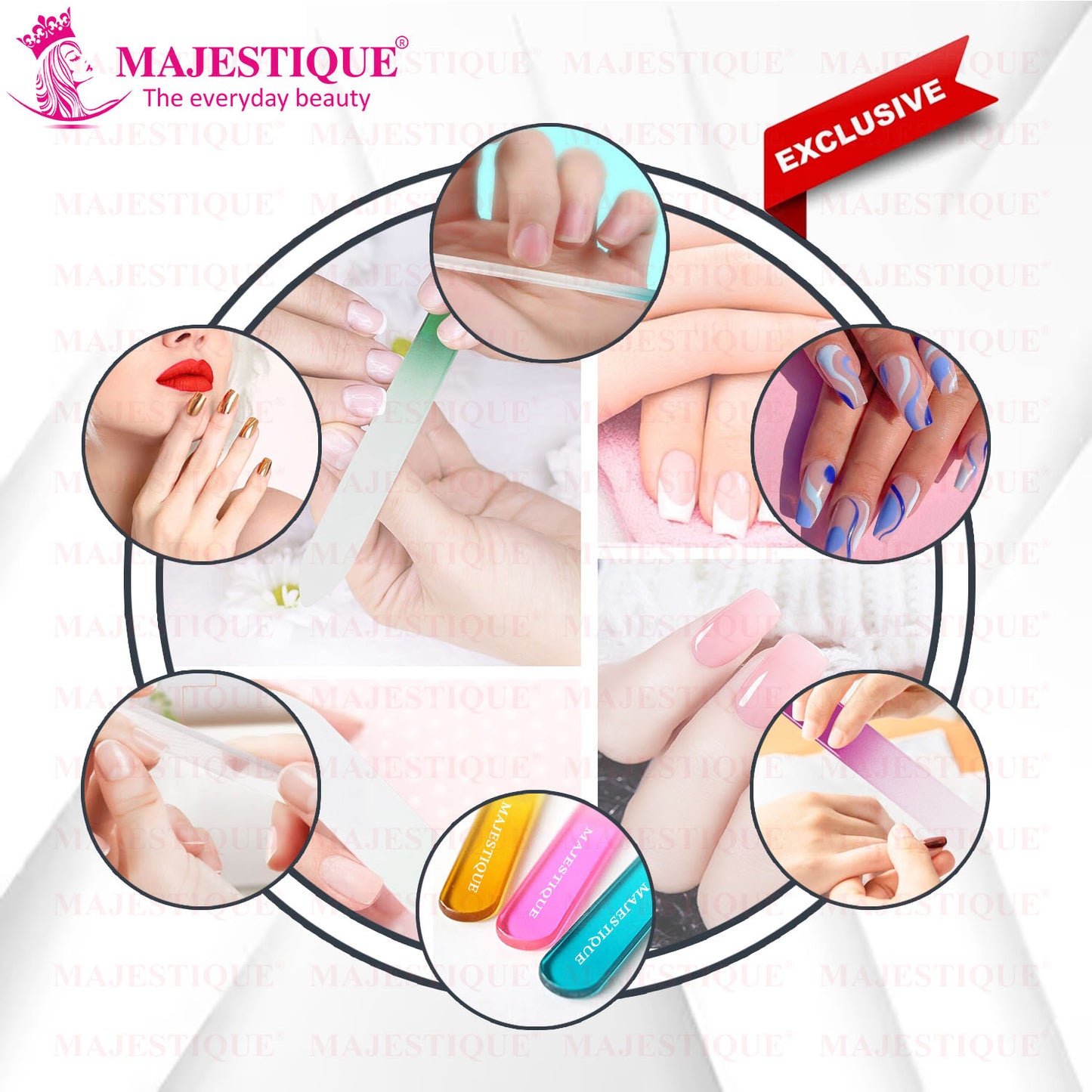 CRYSTAL NAIL FILER Color May Vary FN321