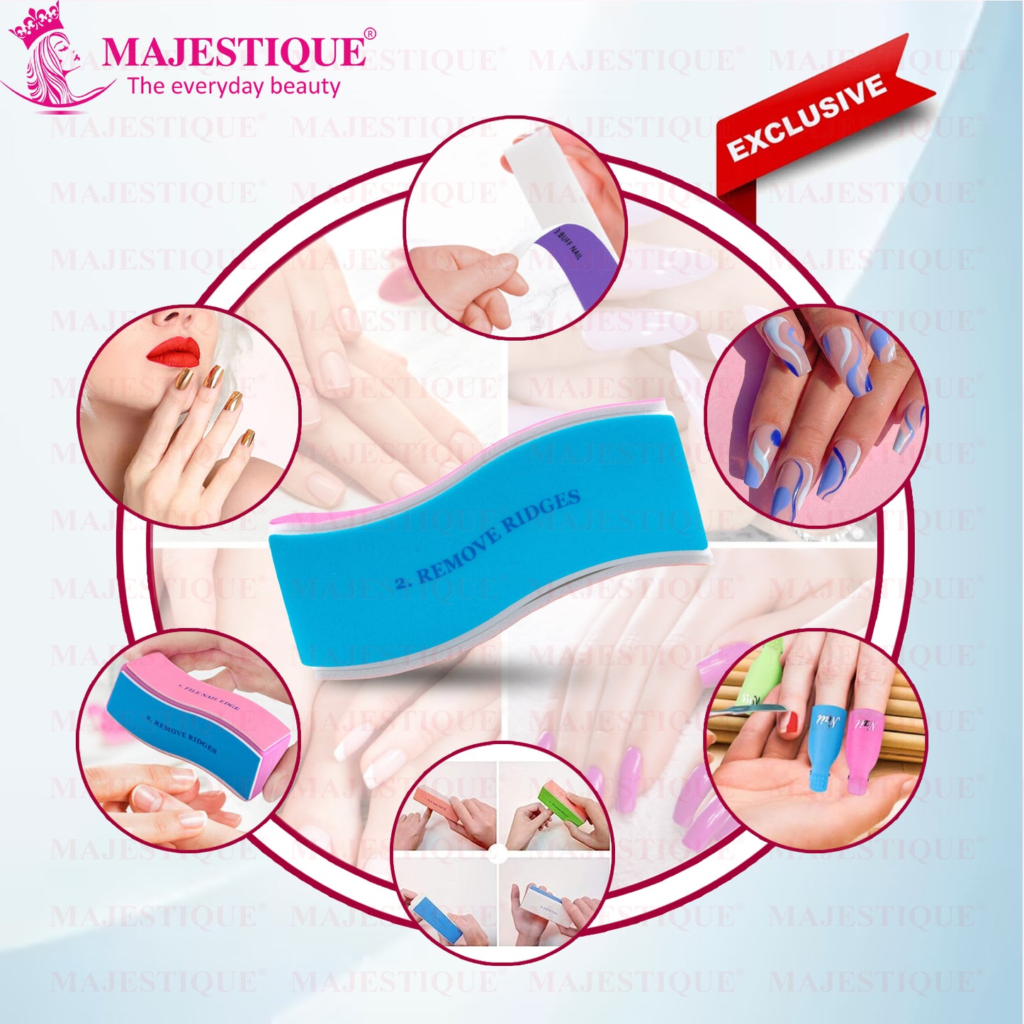 Manicure 4 Action Nail Buffer Color May Vary FN317