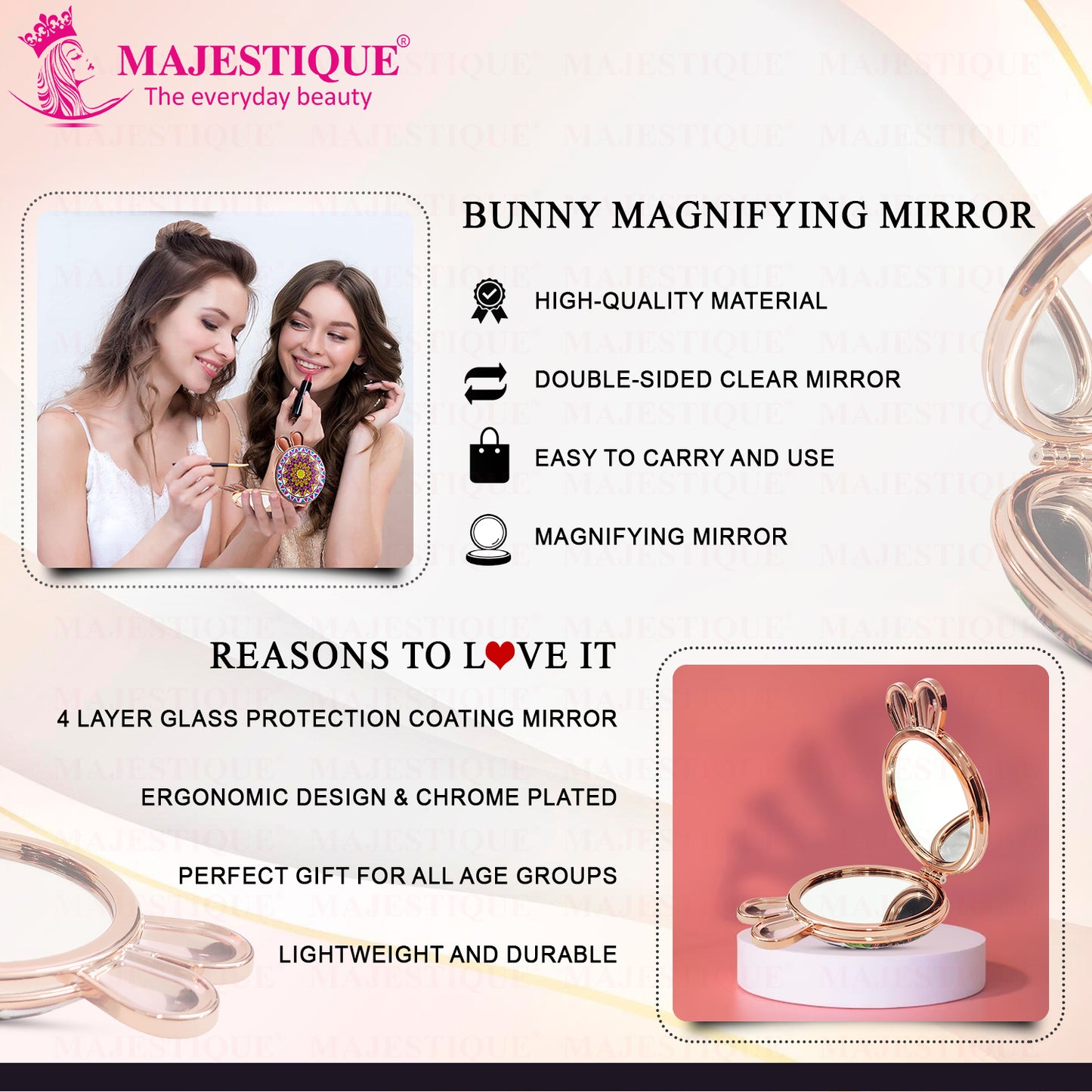 BUNNY MAGNIFYING MIRROR FC117