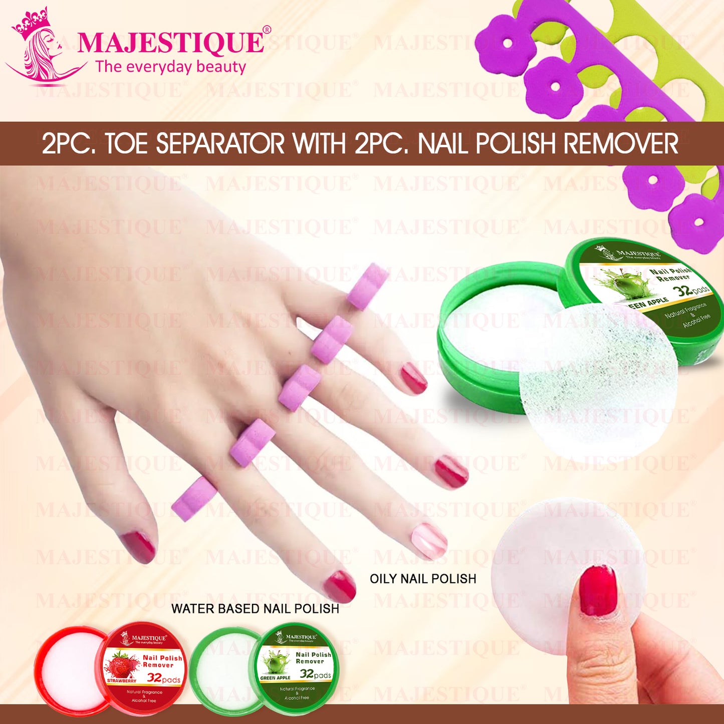 NAIL POLISH REMOVER & SEPARATOR (PACK OF 3) CMB542