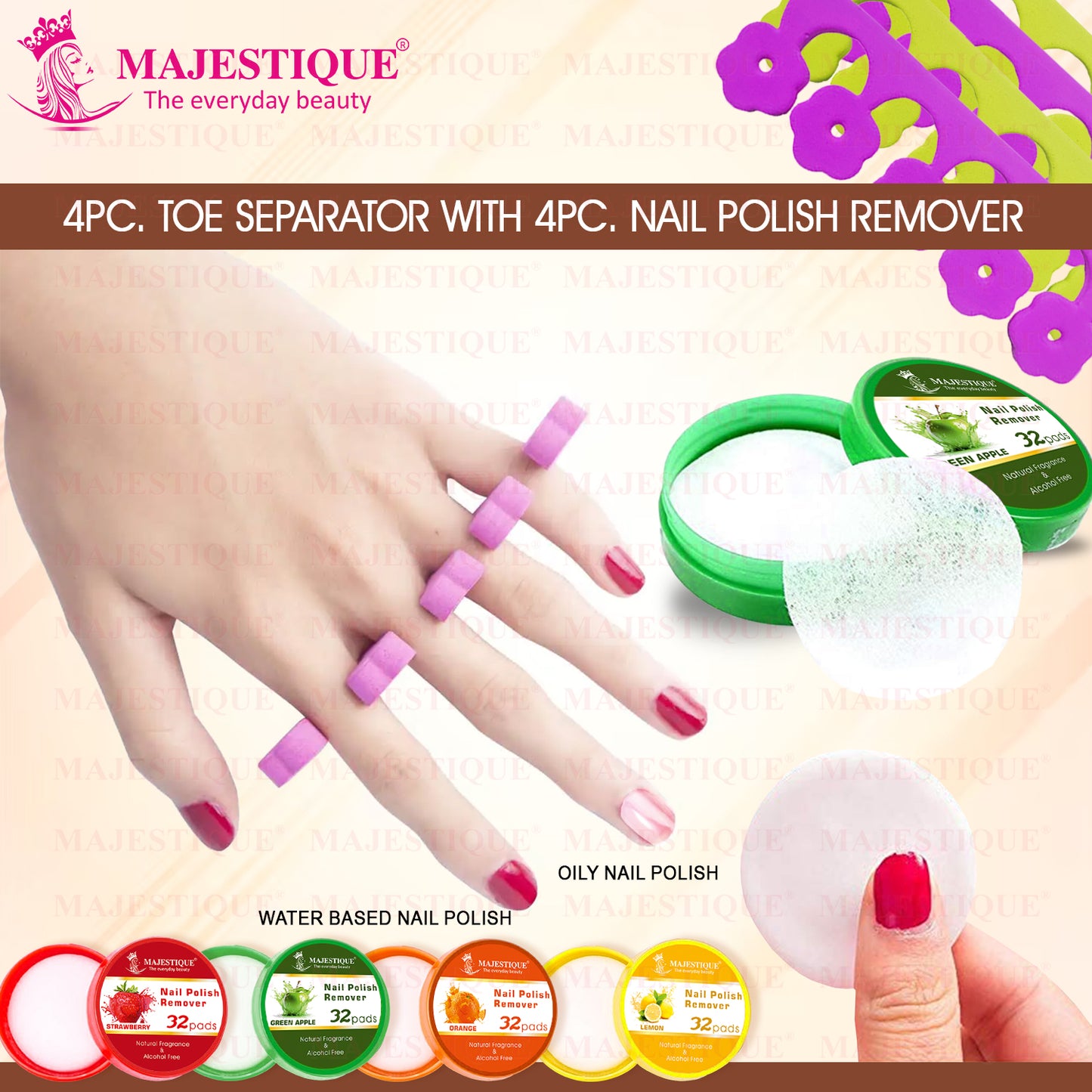 NAIL POLISH REMOVER AND SEPARATOR (PACK OF 6) CMB541