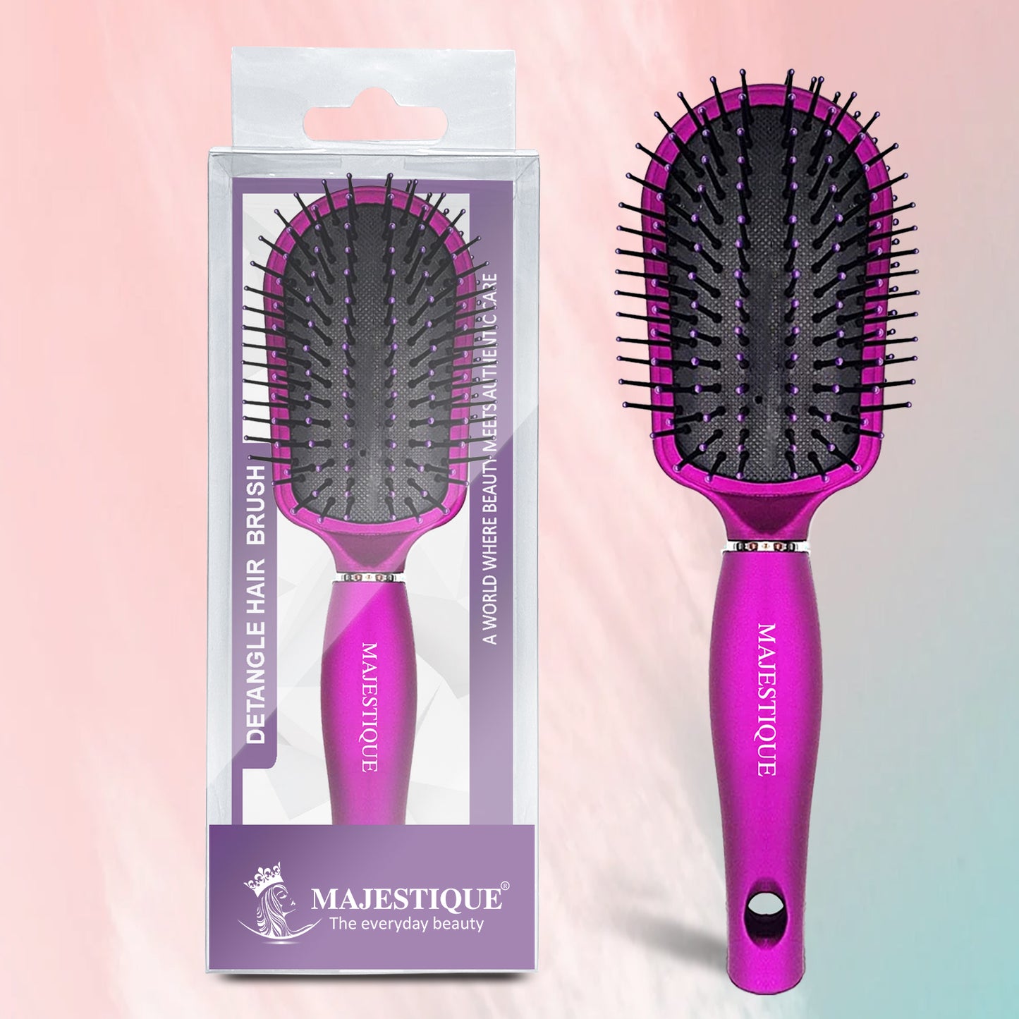 PURPLE CUSHION Hair Brush HR105