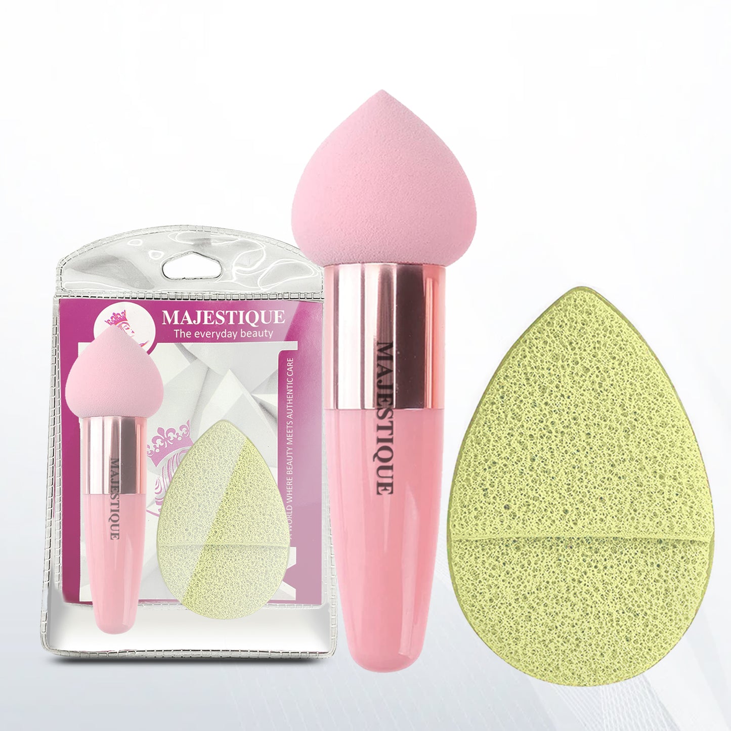 FACIAL MAKEUP BLENDER AND SPONGE (PACK OF 2) CMB536