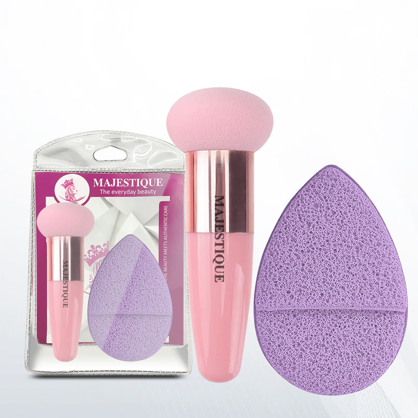 FACIAL MAKEUP BLENDER AND SPONGE (PACK OF 2) CMB537