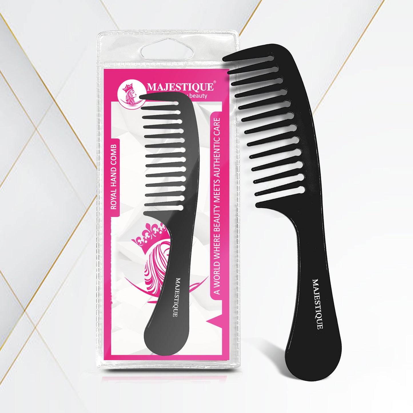 HAIR DETANGLING COMB WITH WIDE TEETH HR112
