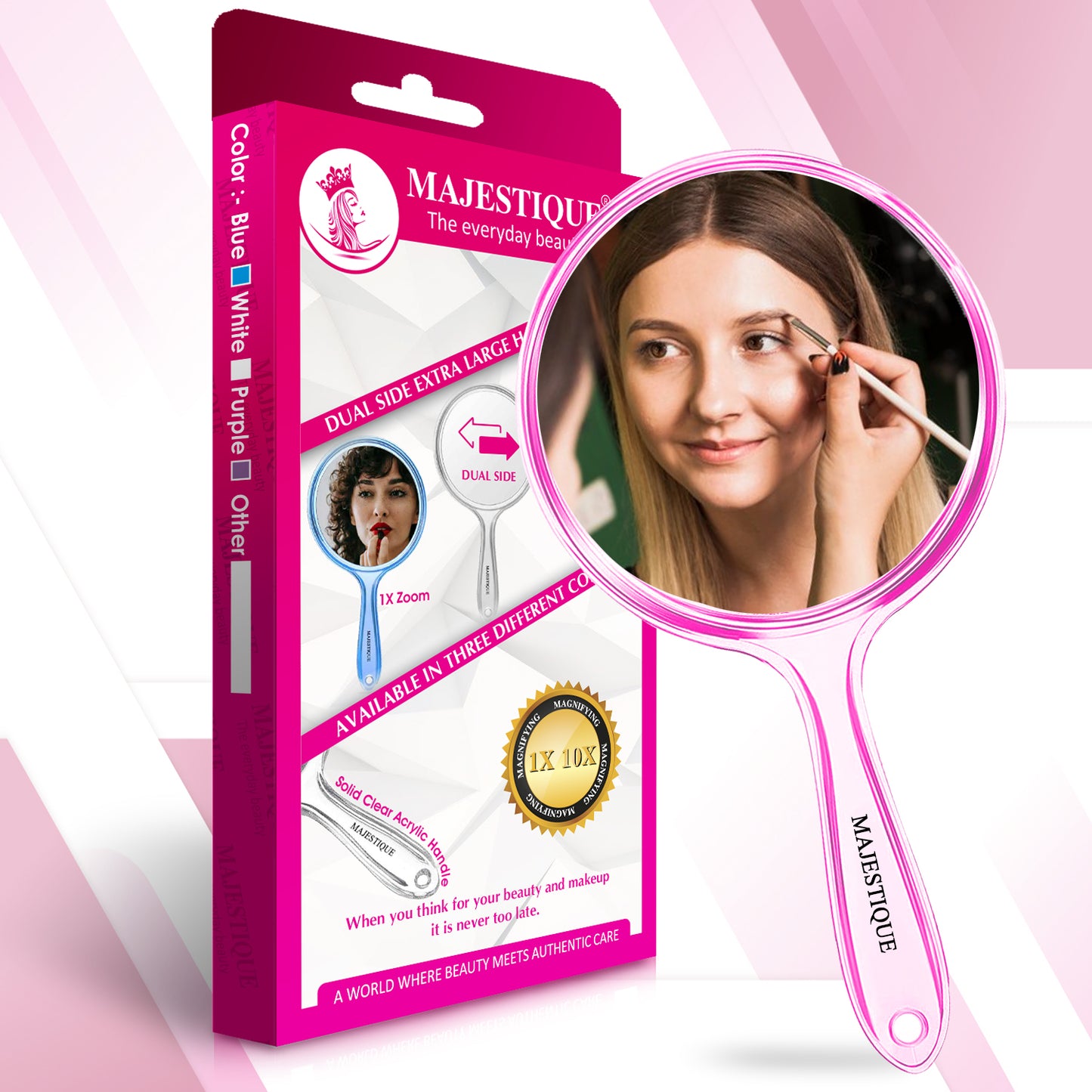 DUAL SIDE EXTRA LARGE HANDLE MIRROR Multicolor FC96