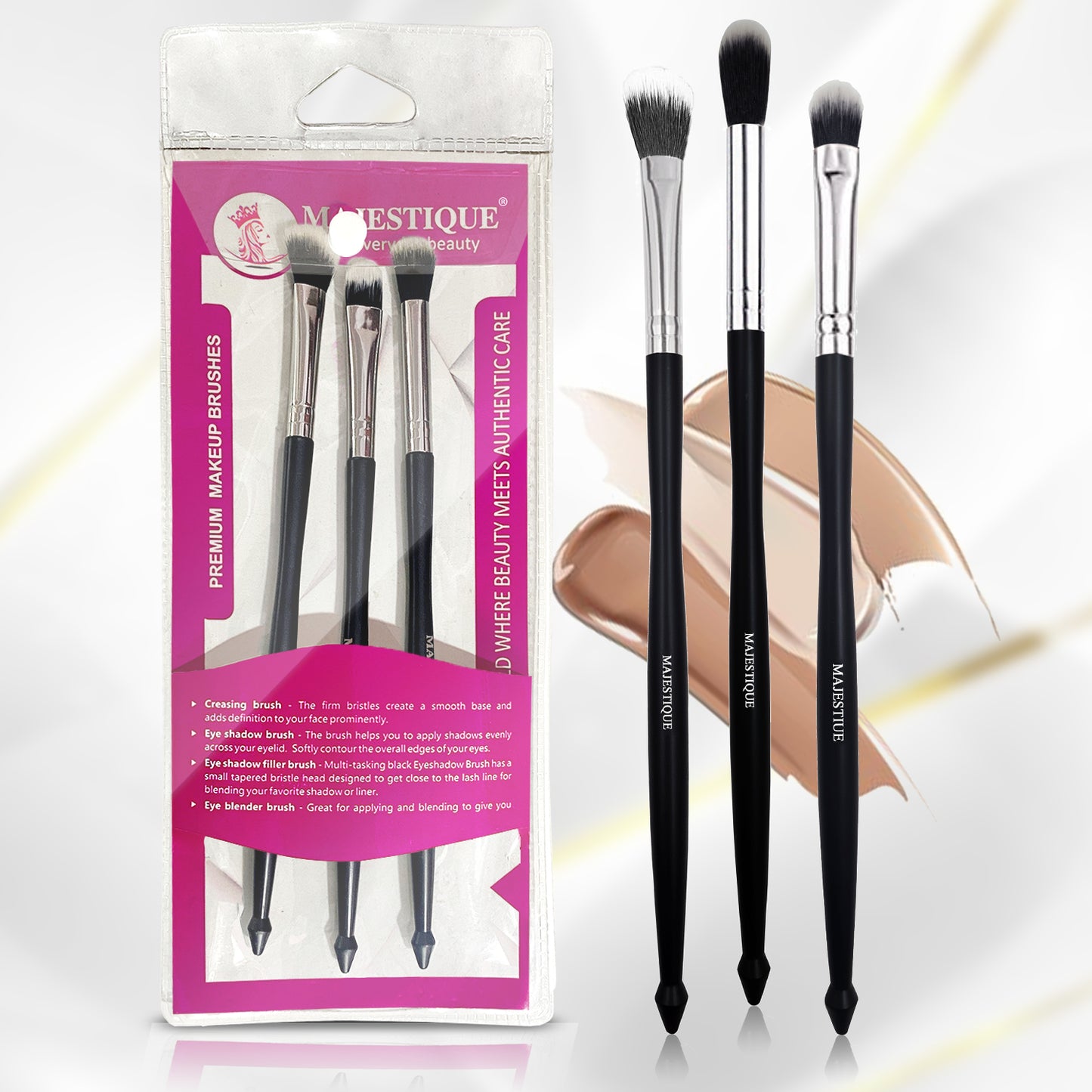 FACE BRUSH SET TRIO (PACK OF 3) CMB509