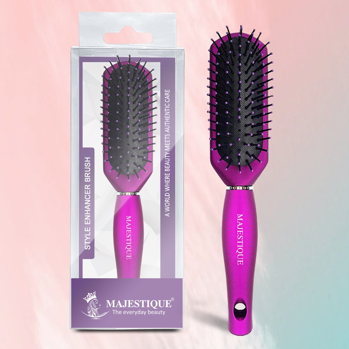 PURPLE Style Enhancer VENT Hair Brush HR106