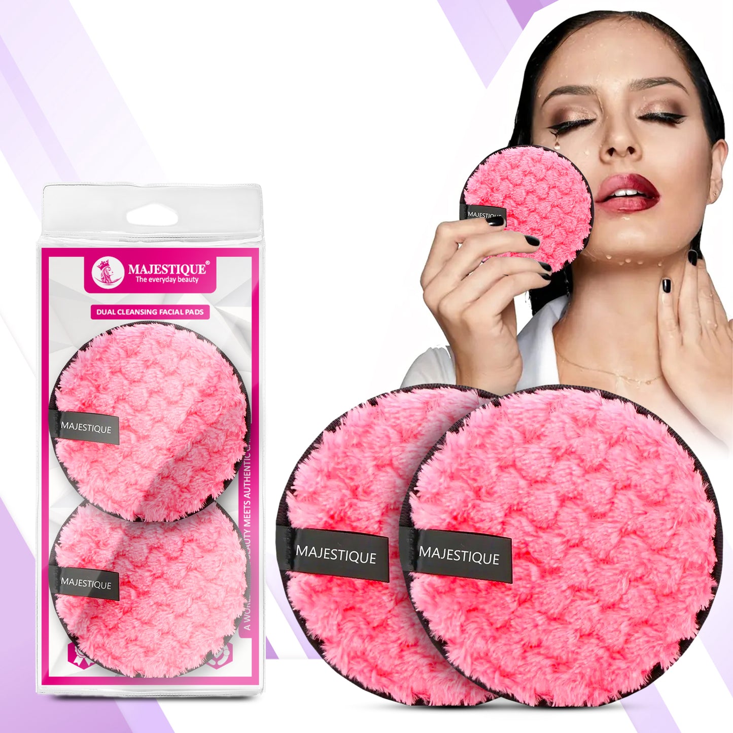 DUAL CLEANSING FACIAL PADS (2PCS) Multicolour FC127