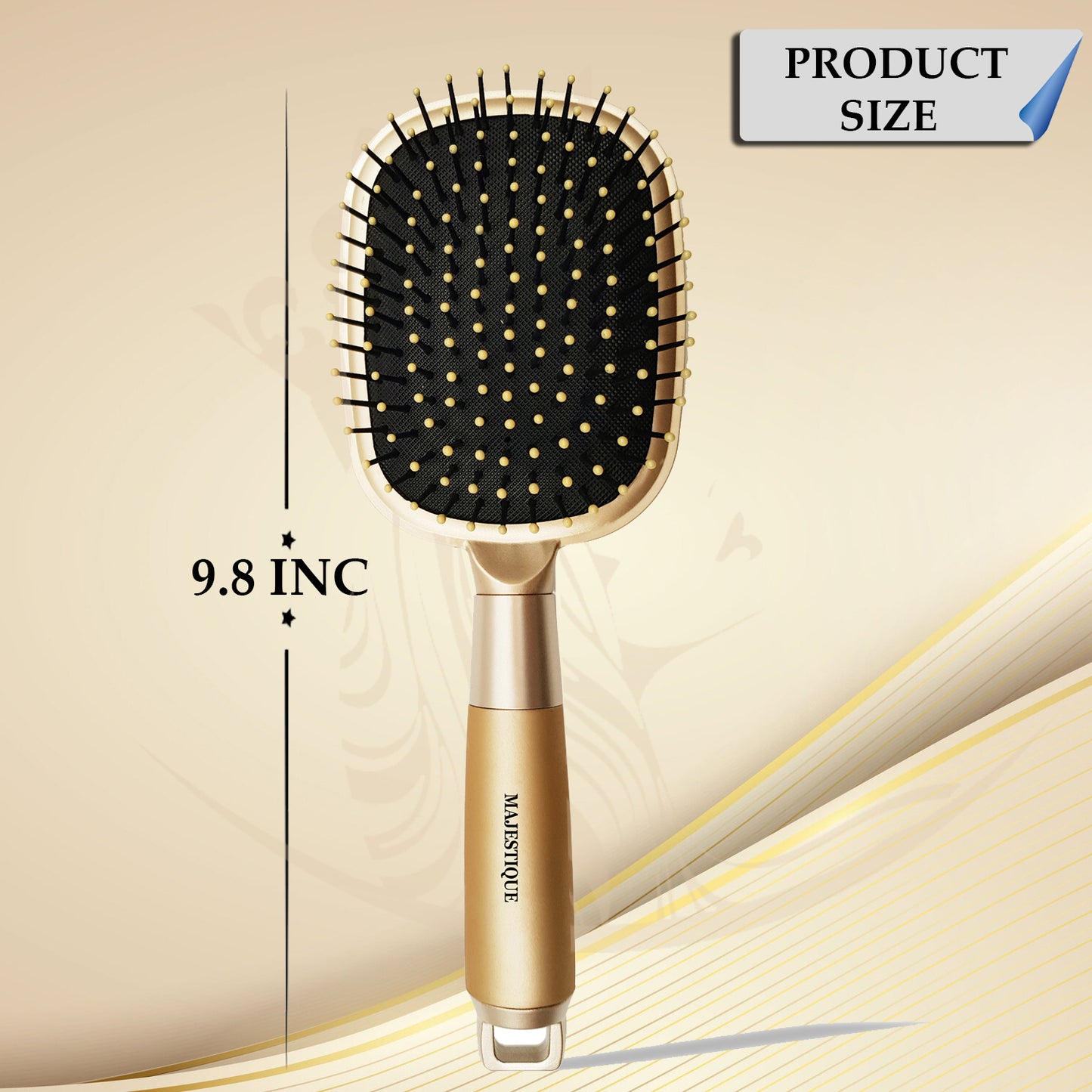 GOLDEN Paddle HAIR Brush Golden HR102