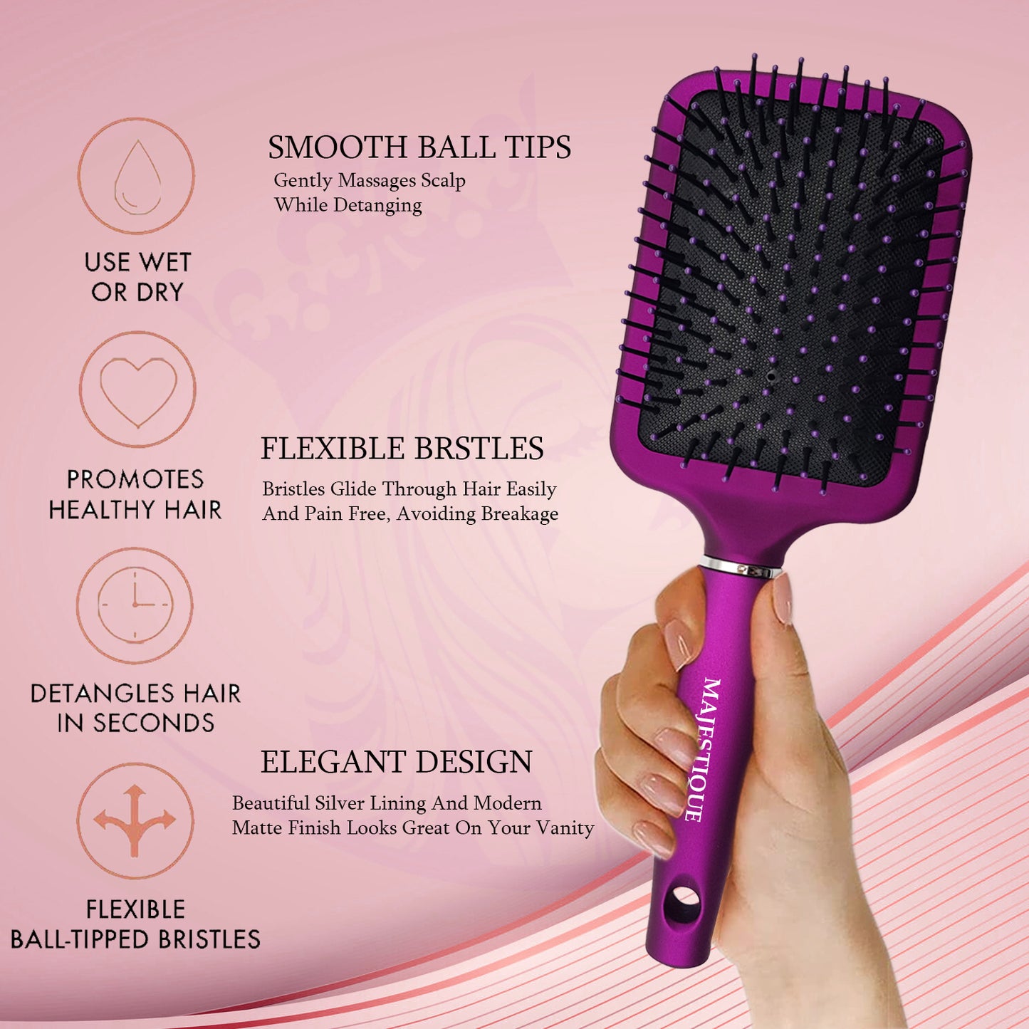 Detangling PADDLE Brush HR107