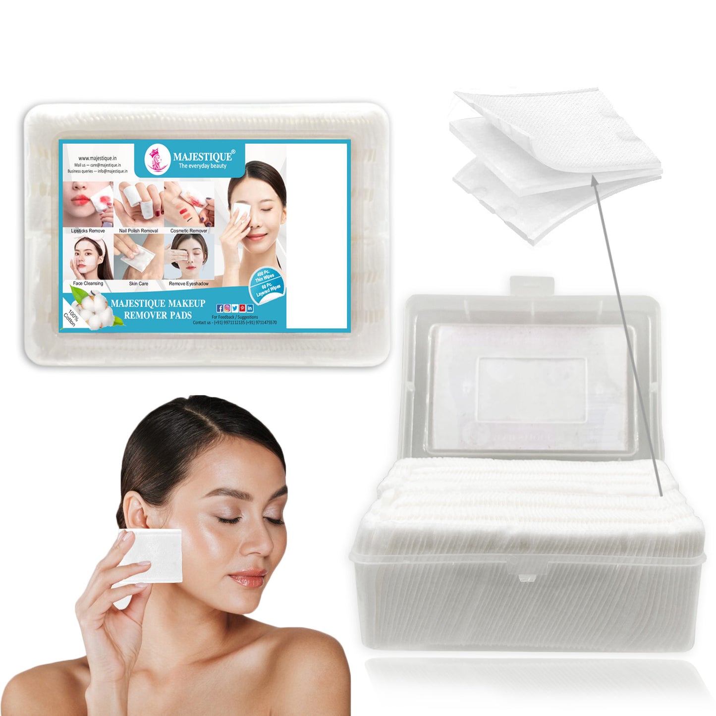 Facial Cotton Pads (460 Pieces)- New Pack