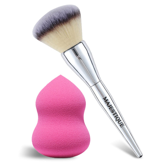 FOUNDATION BRUSH WITH SPONGE (2 PCS) Multicolor FC111