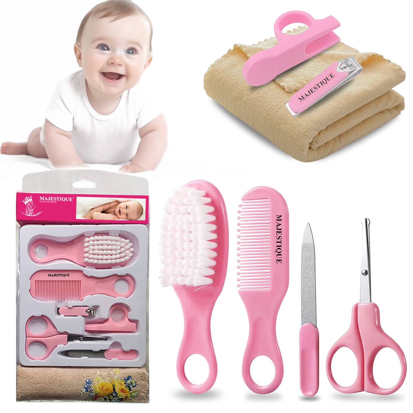 BABY CARE KIT (PACK OF 7) CMB533 PINK