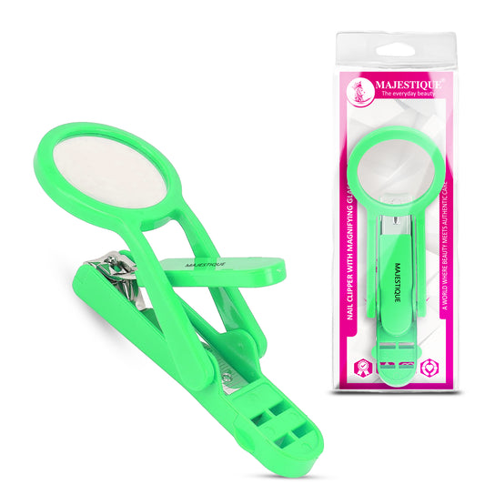 NAIL CLIPPER WITH MAGNIFYING GLASS  Multicolor FN343