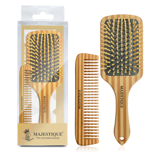 DETANGLING PADDLE HAIR BRUS &COMB (2 PC) HR166