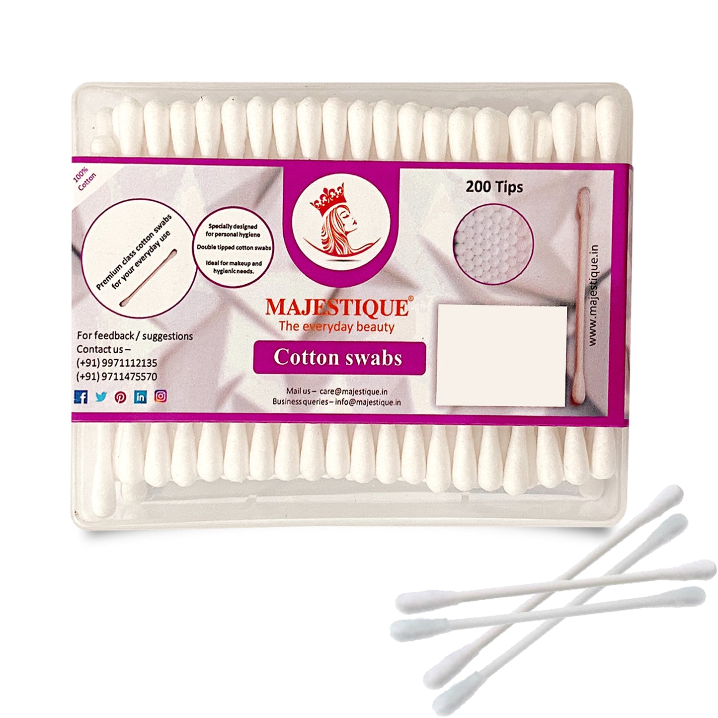 COTTON SWABS 200 tips FC61