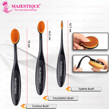 Majestique Makeup Brush Set Concealer, Blush and Eye Brow Brush for Women and Girls-CMB514