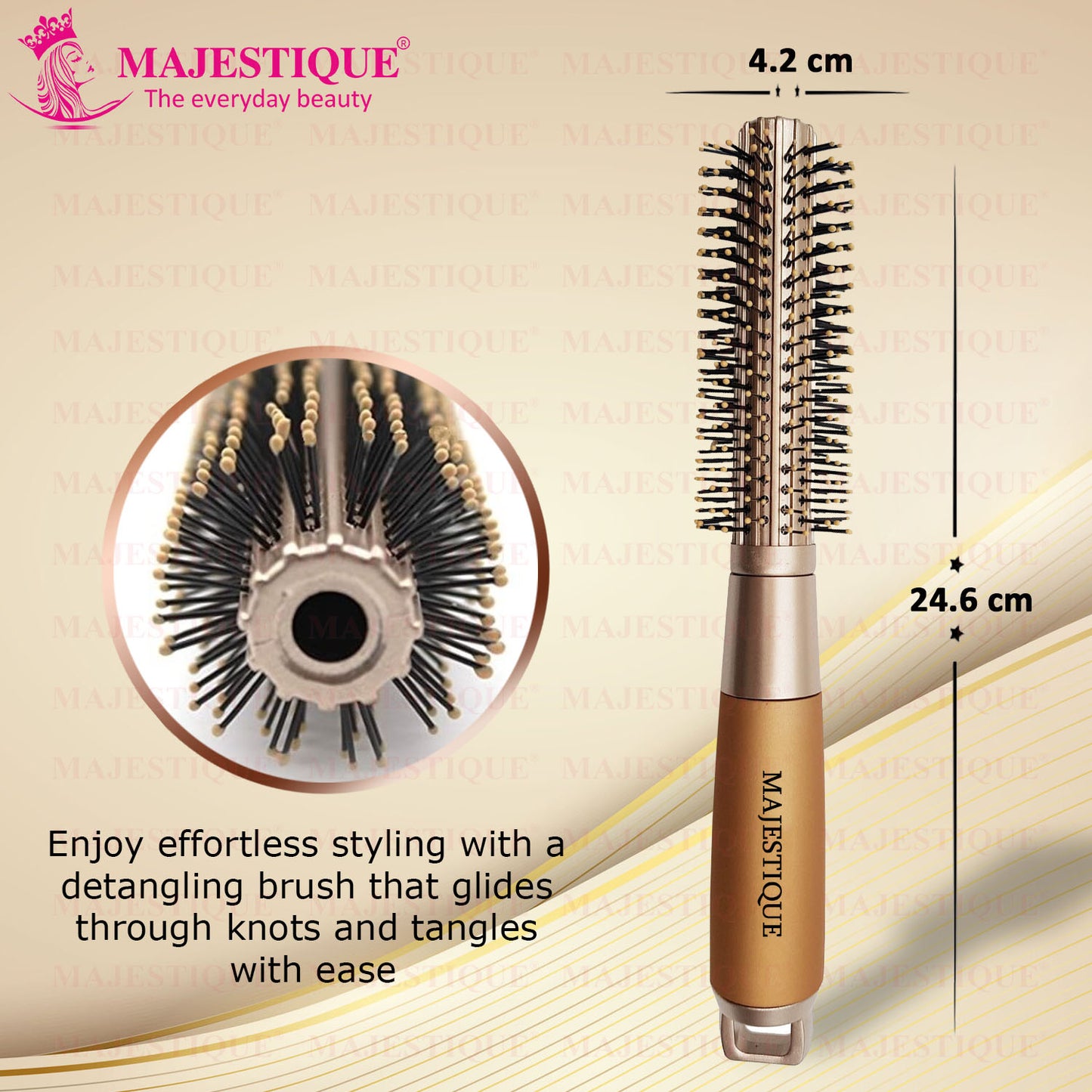 GOLDEN Round Hair Brush HR103