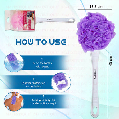 LONG HANDLE LOOFAH BA205