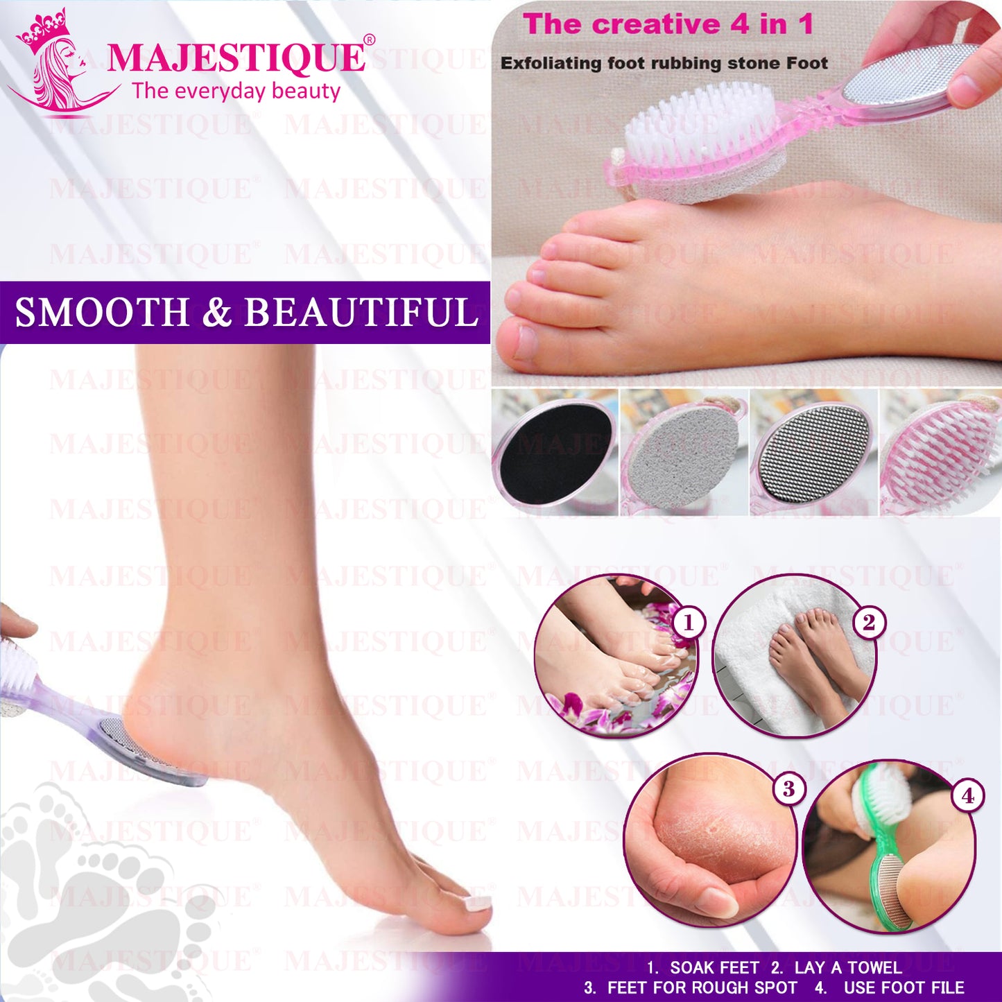 4 in 1 Compact Foot Care Buffer