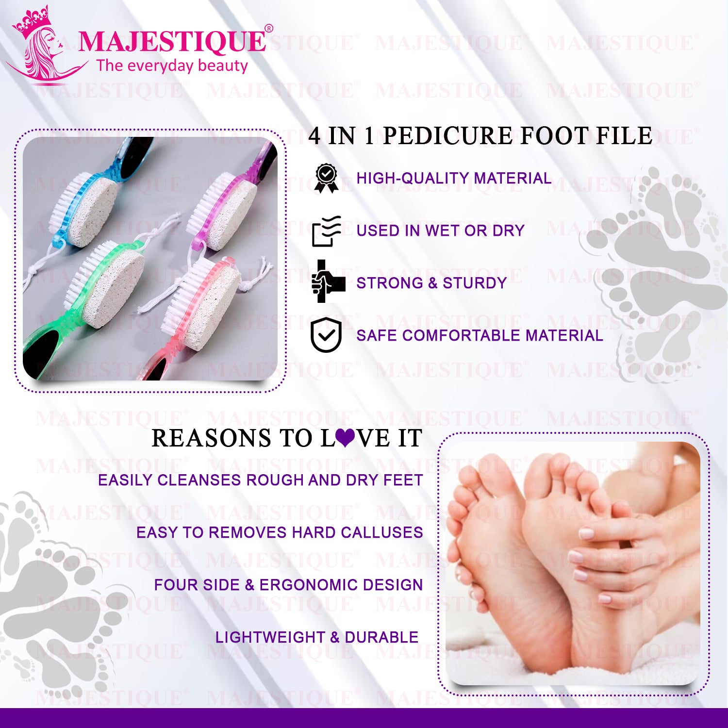 4 in 1 Compact Foot Care Buffer