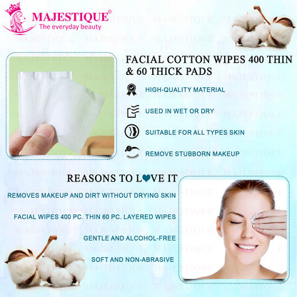 Facial Cotton Pads (460 Pieces)- New Pack