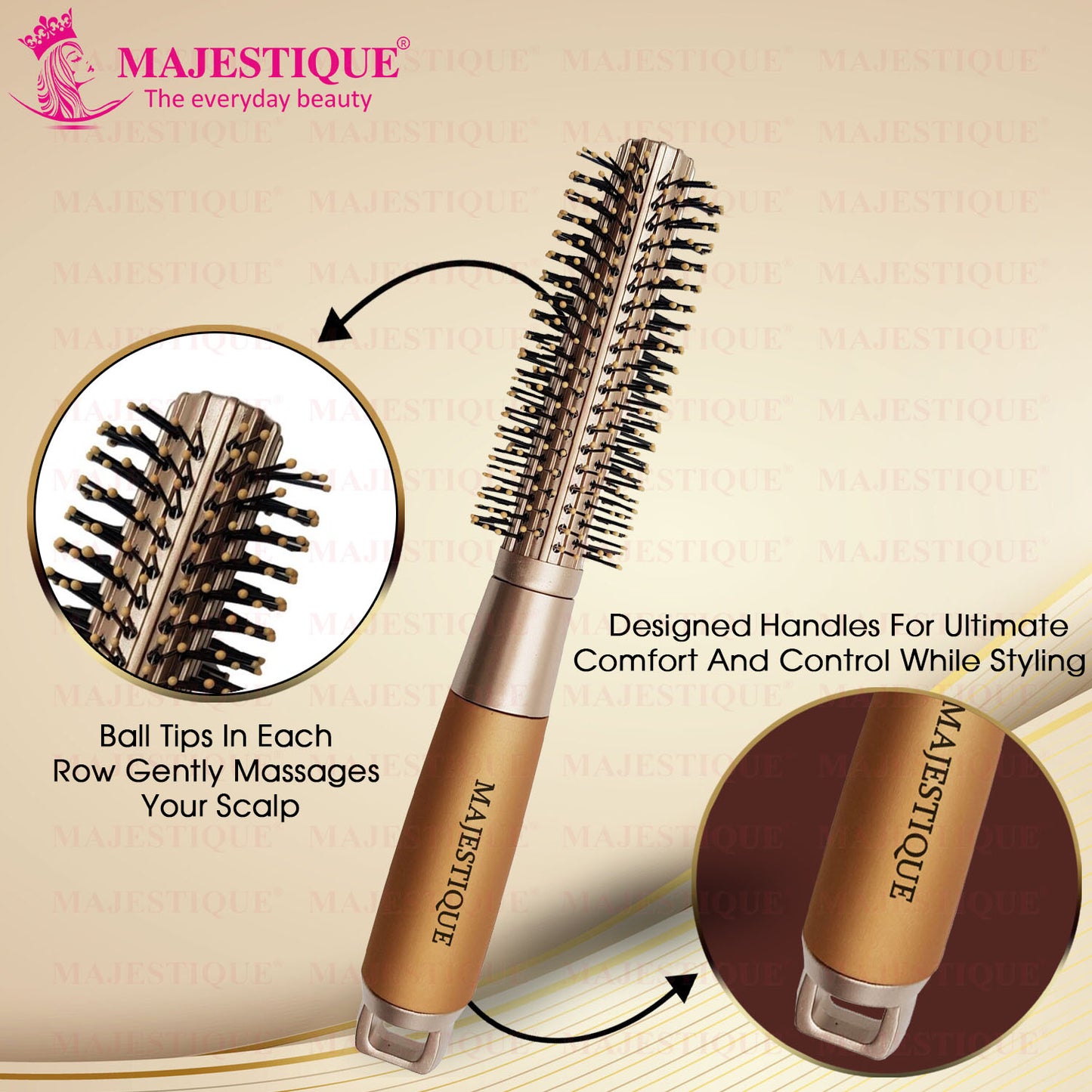 GOLDEN Round Hair Brush HR103