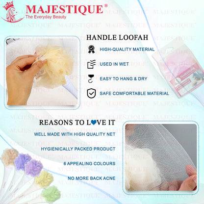 LONG HANDLE LOOFAH BA205