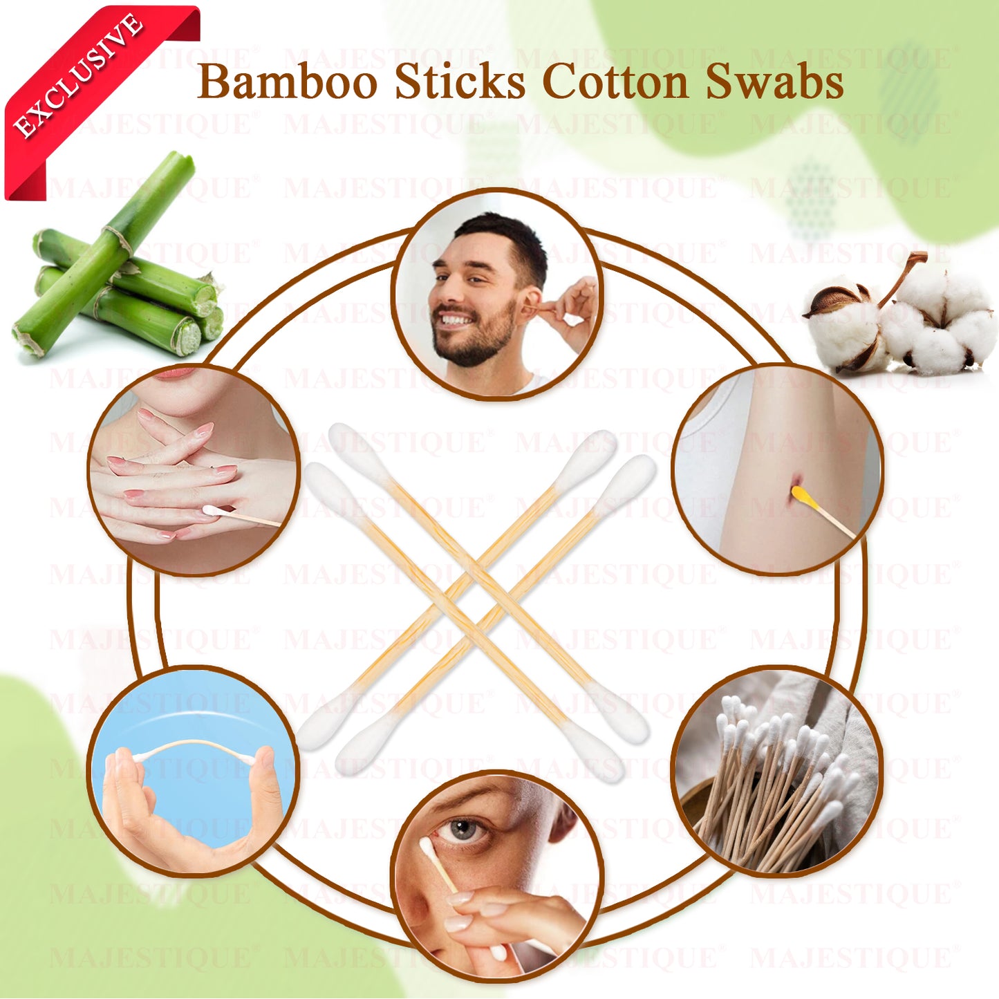 BAMBO COTTON SWABS (200 TIPS) FC92