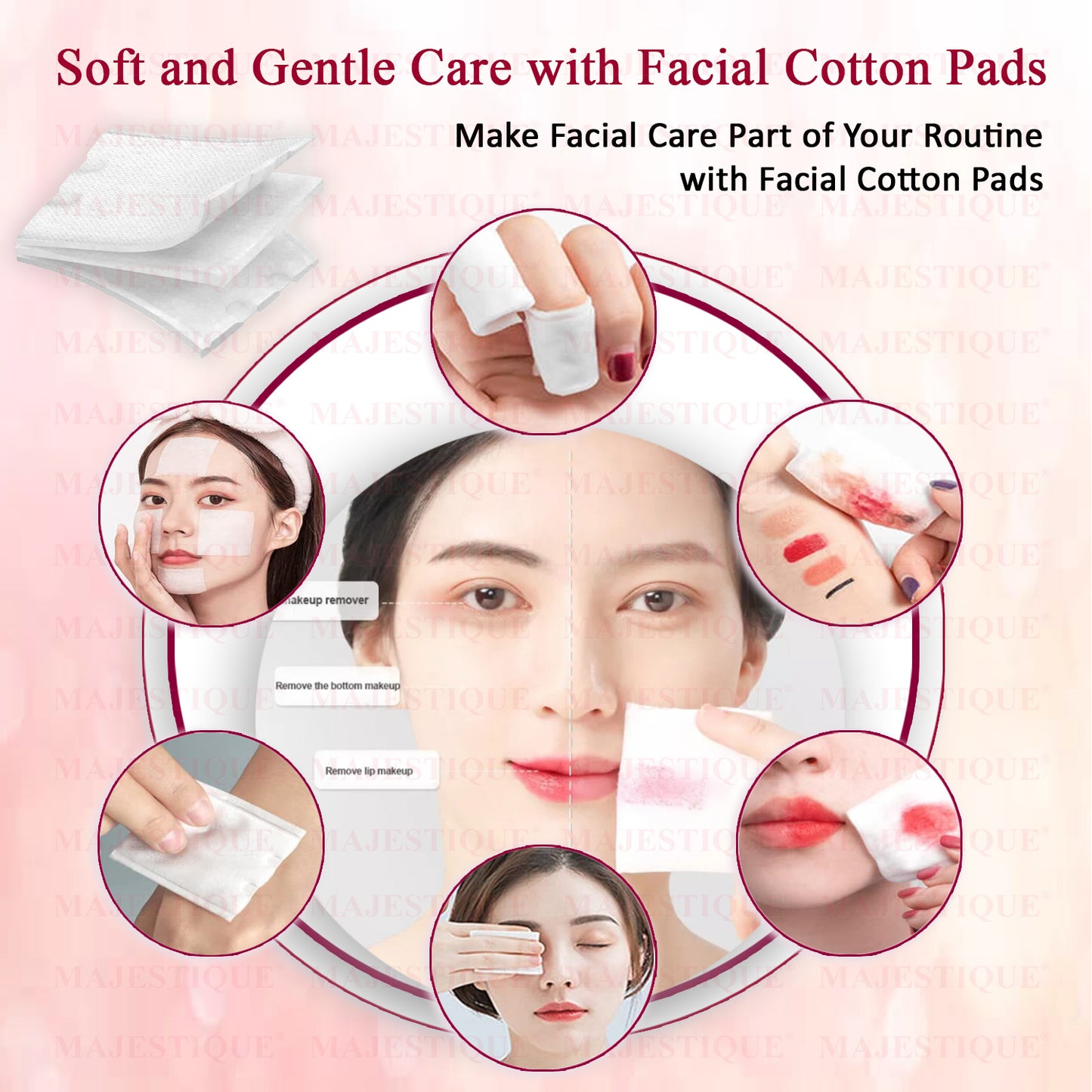 3 Layer Wipes Facial Cotton Pads