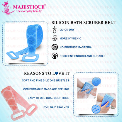 BATH SCRUB BELT WITH HANDLE Multicolor BA209