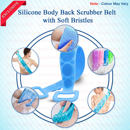BATH SCRUB BELT WITH HANDLE Multicolor BA209