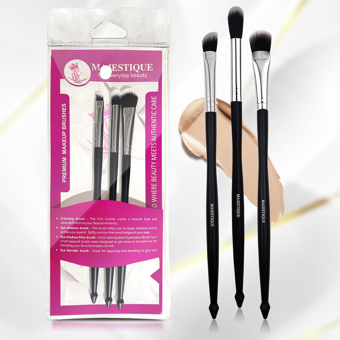 TRI FACE BRUSH SET (PACK OF 3) CMB508