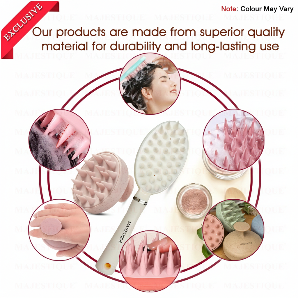 Cleansing Hair Brush & Scalp Massager (Pack of 2) BA216