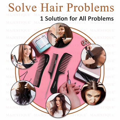 Hair Grooming Combs(Value Pack  Of 3) Hr167