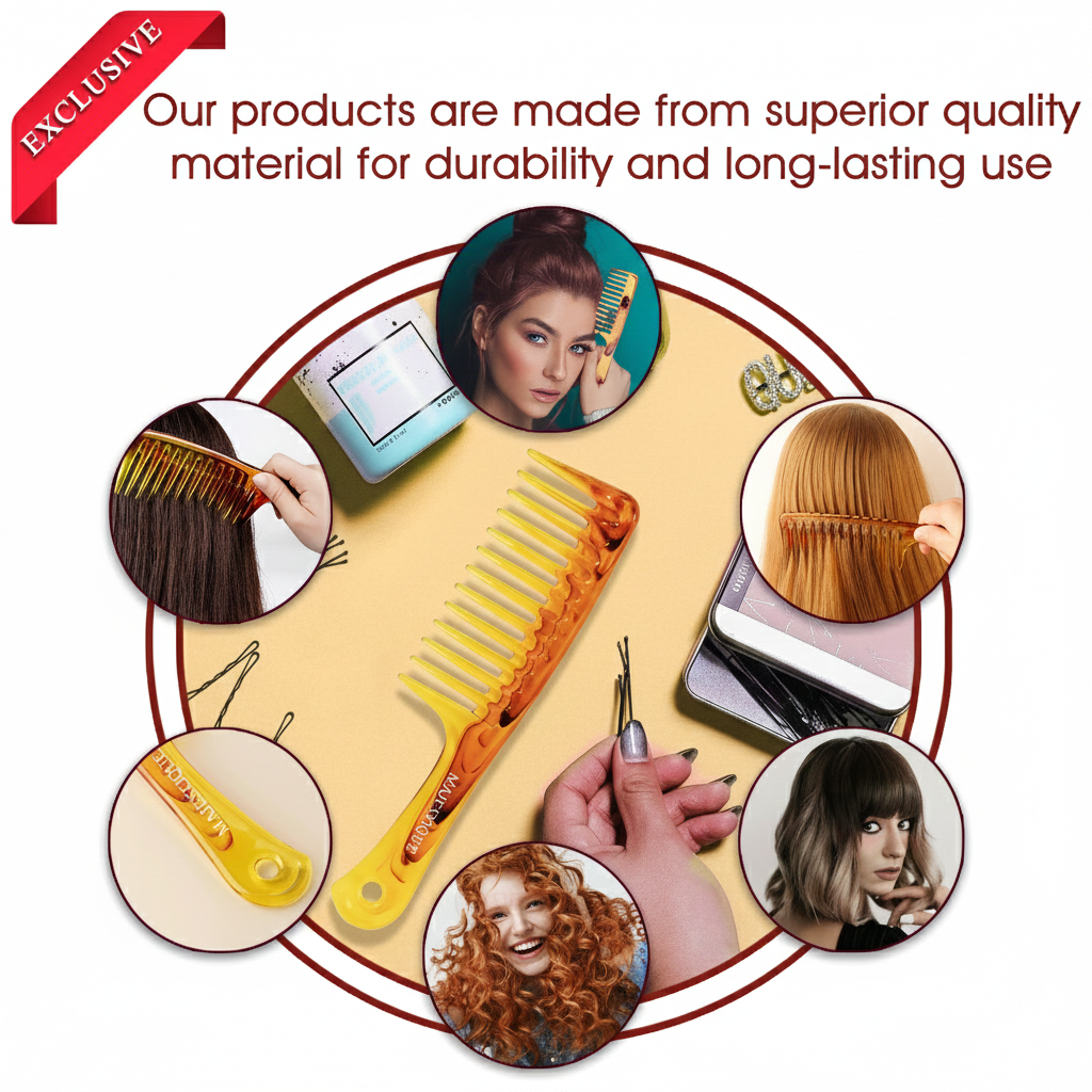 Premium Long Handle Extra Wide Comb Hr173