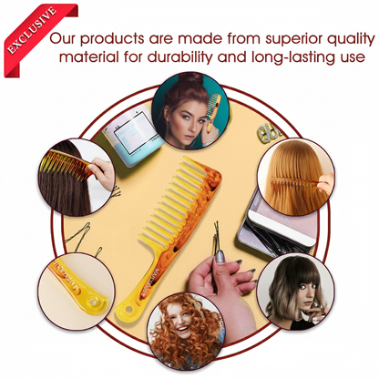 Premium Long Handle Extra Wide Comb Hr173
